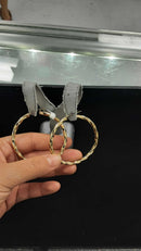 Hoop Earrings - Yellow Gold 10k (.417) 5.7 grams