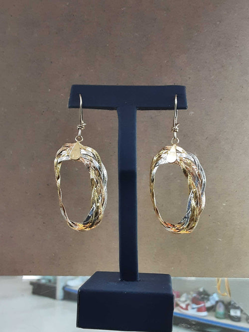 Earrings - Tricolor Gold 18k (.750) 11 grams