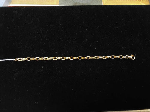 Cable Bracelet - Yellow Gold 18k (.750) 7.6 grams 7 inch