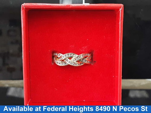 Women's Ring - Anniversary - Yellow Gold 14k (.585) 2.39 grams Size 11