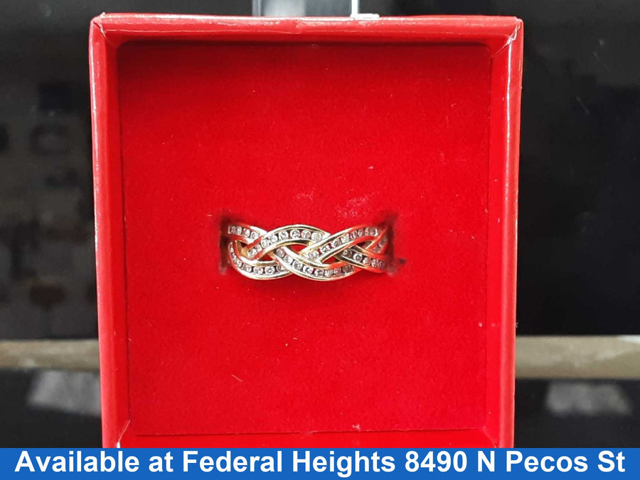 Women's Ring - Anniversary - Yellow Gold 14k (.585) 2.39 grams Size 11