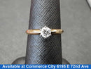 Women's Ring - Solitaire - Yellow Gold 14k (.585) 2.4 grams Size 7