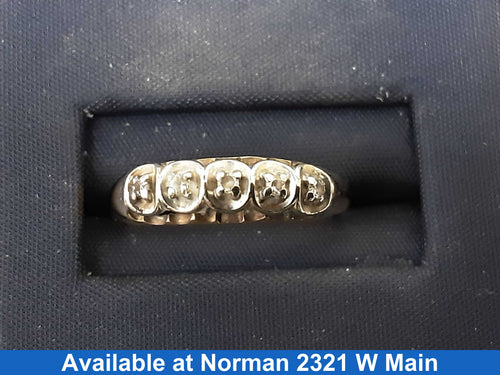 Women's Ring - Anniversary - Yellow Gold 10k (.417) 1.7 grams Size 6.5