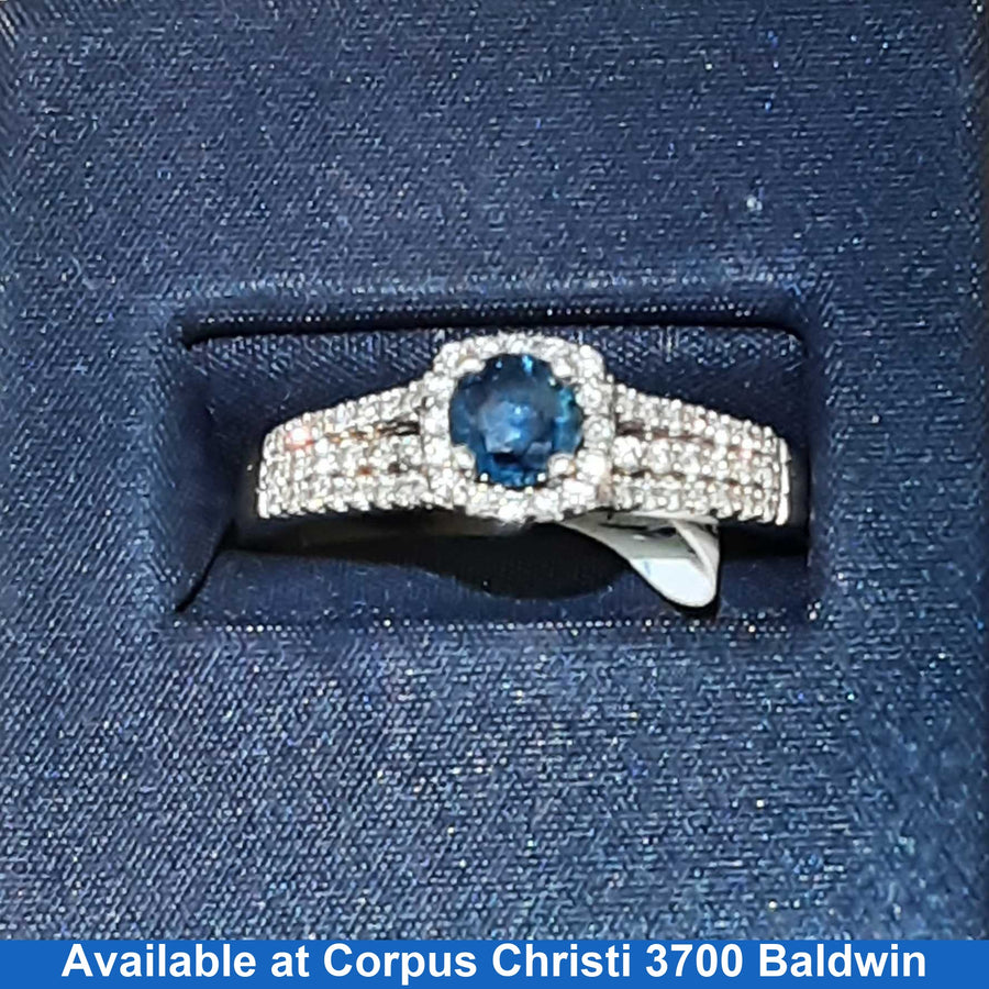 Ring - Engagement Set - White Gold 18k (.750) 6.4 Grams Size 10.5