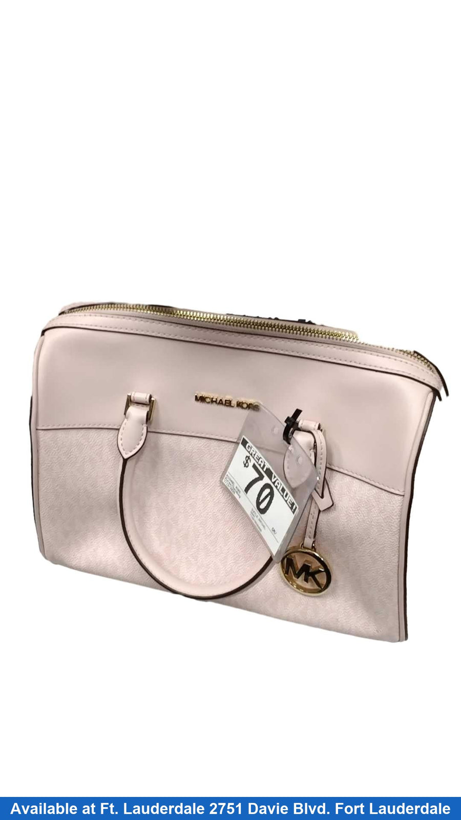 Michael Kors Duffle Satchel Pink Purse / Handbag