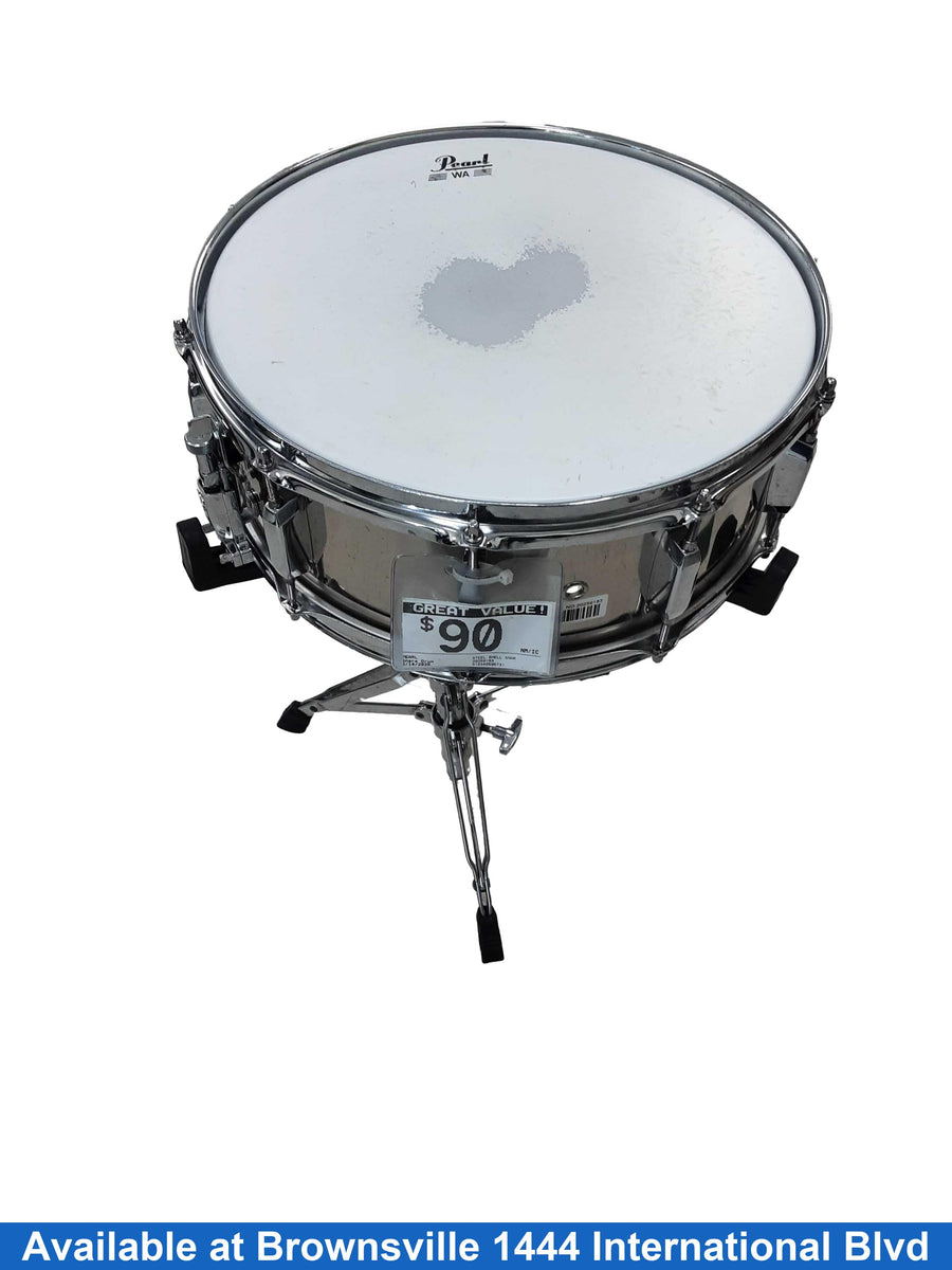 Pearl Steel Shell Snare Silver Snare Drum