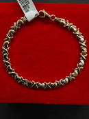 Bracelet - Tricolor Gold 14k (.585) 5.3 grams 6 inch