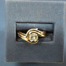 Ring - Engagement Set - Yellow Gold 14k (.585) 6.3 grams Size 8