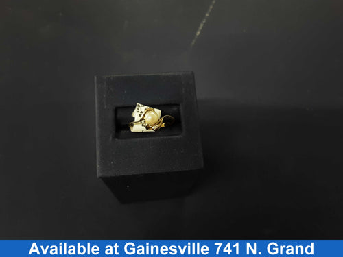 Women's Ring - Solitaire - Yellow Gold 10k (.417) 1.4 grams Size 5