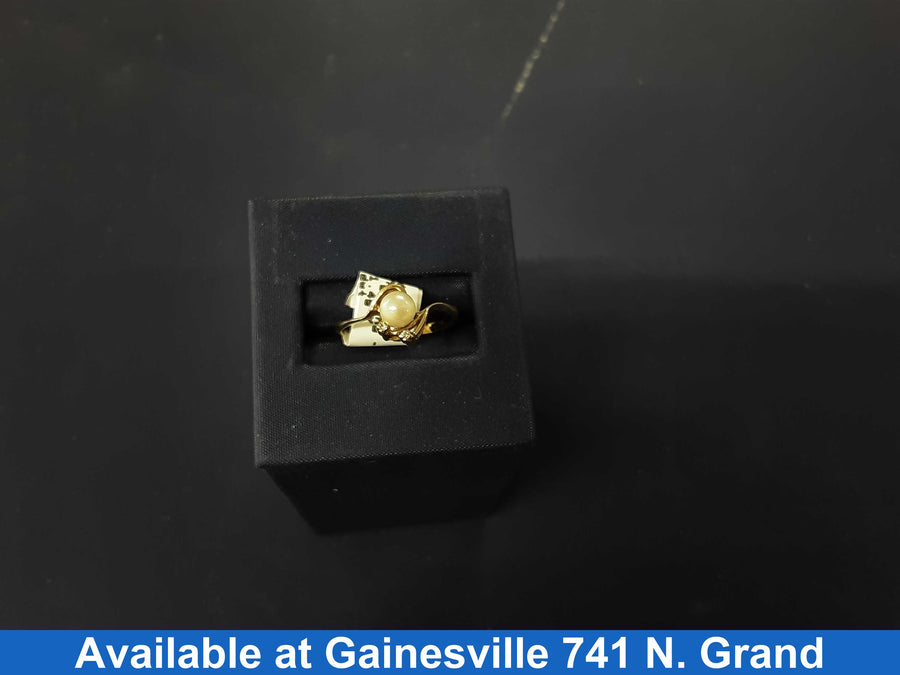 Women's Ring - Solitaire - Yellow Gold 10k (.417) 1.4 grams Size 5