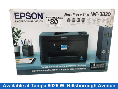 Epson Wf3820 Black Printer