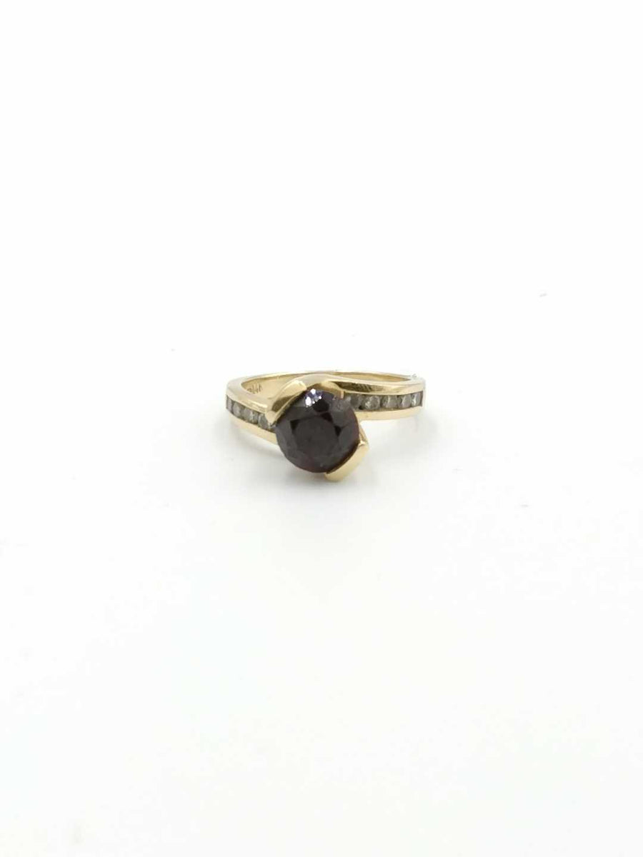 Women's Ring - Solitaire - Yellow Gold 14k (.585) 4.7 grams Size 6