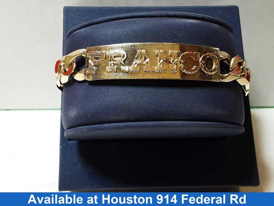 ID Bracelet - Yellow Gold 14k (.585) 37 grams 8 inch