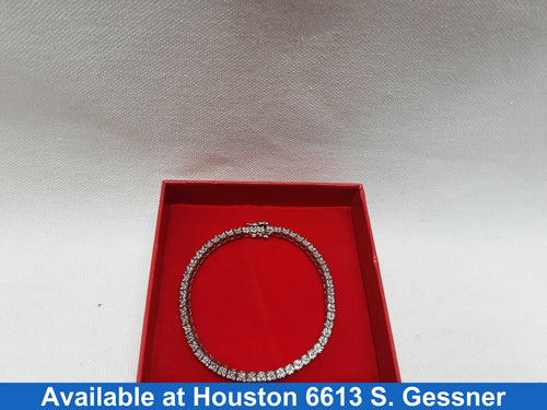 Tennis Bracelet - White Gold 14k (.585) 10.9 grams 7 inch
