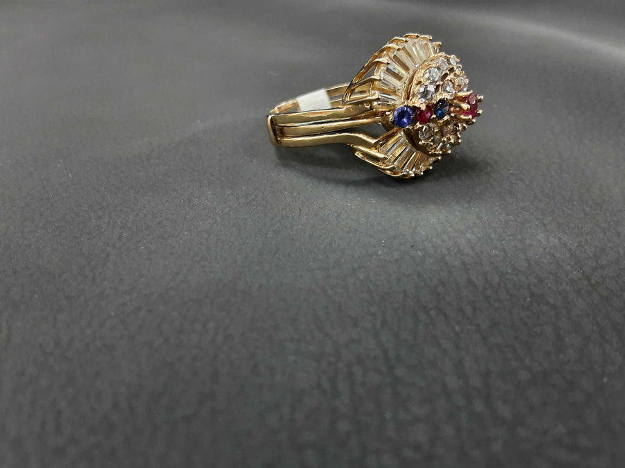 Women's Ring - Mother's - Yellow Gold 10k (.417) 7 grams Size 8.5