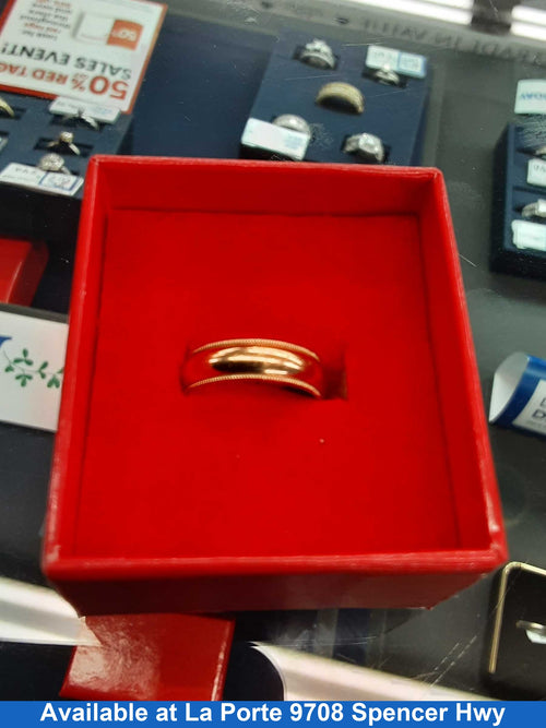 Men's Ring - Yellow Gold 14k (.585) 4.7 grams Size 5