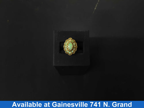 Women's Ring - Yellow Gold 14k (.585) 4.3 grams Size 12
