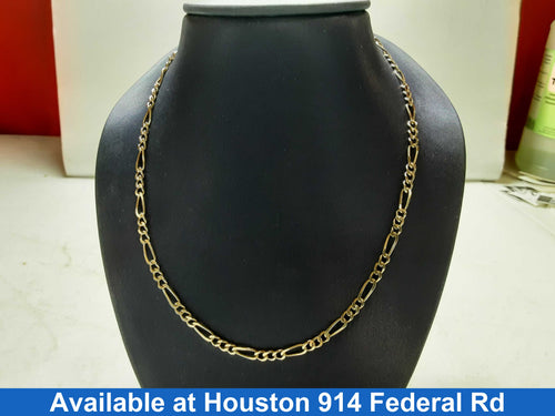 Figaro Chain - Yellow Gold 10k (.417) 12.1 grams 22 inch