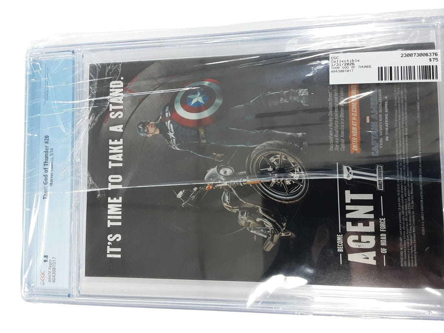 Cgc Thor God Of Thunder 20 Blue Other Collectible