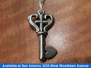 James Avery Heart Key Pendant Silver 6.2 Grams