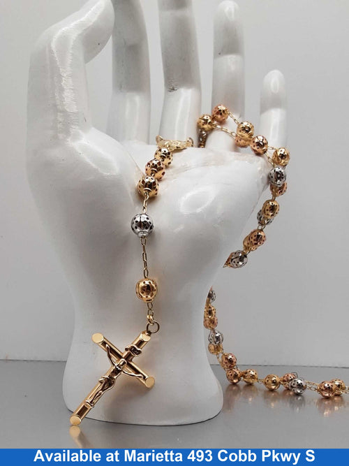 Bead Chain - Yellow Gold 14k (.585) 27.9 grams 32 inch