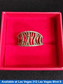Women's Ring - Yellow Gold 10k (.417) 3.9 grams Size 20