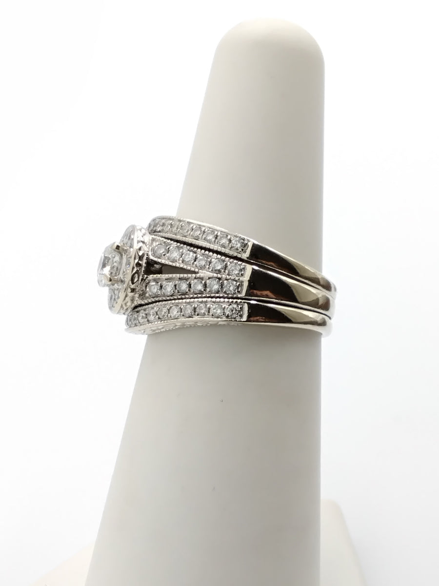 Women's Ring - White Gold 14k (.585) 7.5 grams Size 6