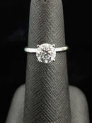 Women's Ring - Solitaire - Yellow Gold 14k (.585) 2.2 grams Size 6
