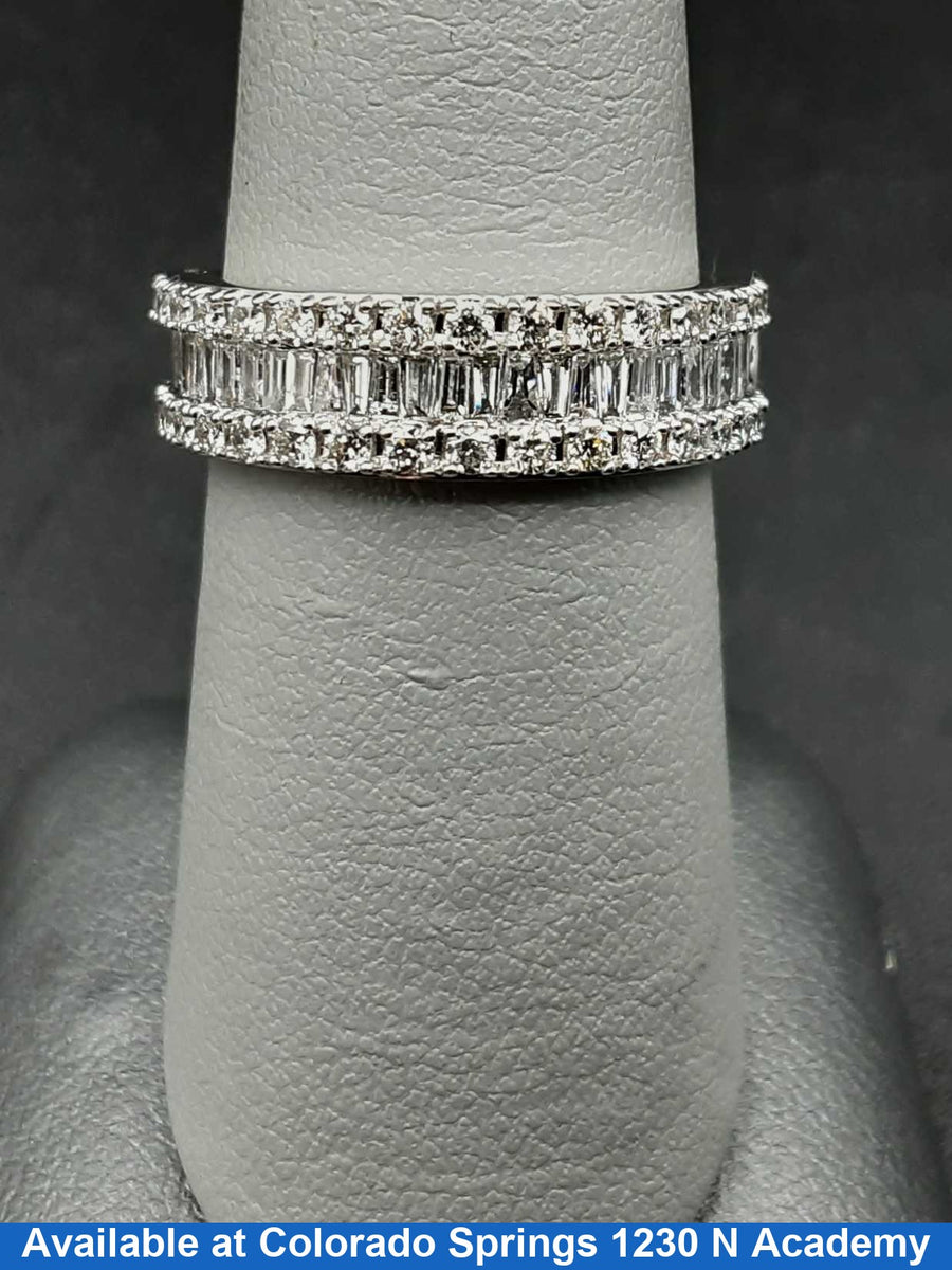 Women's Ring - Anniversary - White Gold 14k (.585) 3.5 grams Size 7
