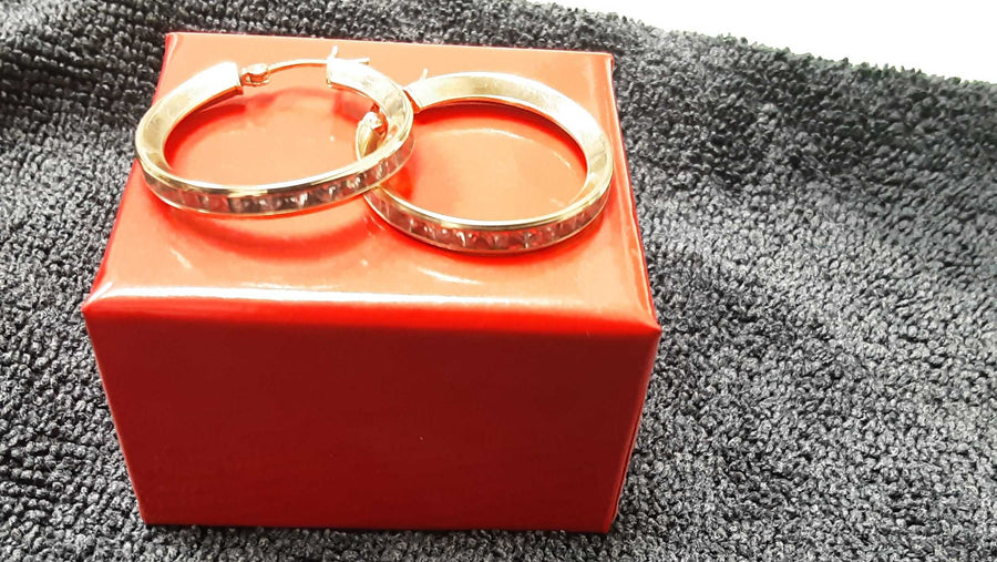 Hoop Earrings - Yellow Gold 10k (.417) 3.9 grams