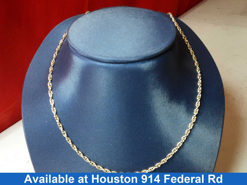 Rope Chain - Yellow Gold 14k (.585) 5.1 grams 12 inch