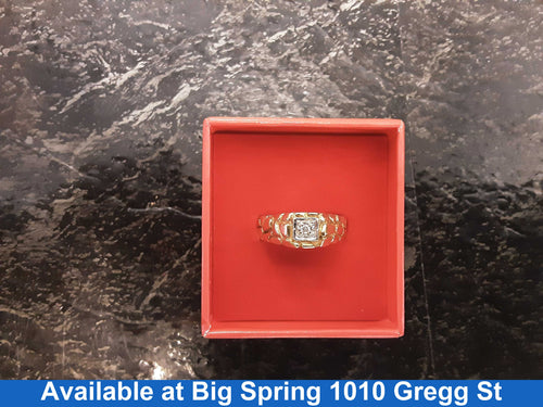 Women's Ring - Solitaire - White Gold 14k (.585) 2.4 grams Size 7.5