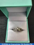 Ring - Engagement Set - White Gold 14k (.585) 3.8 grams Size 6.5