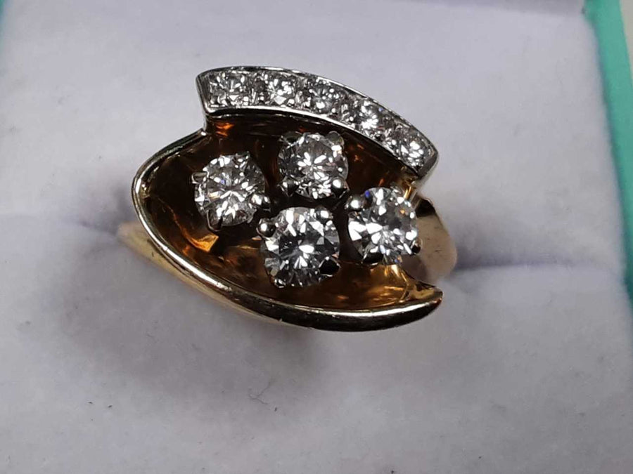 Women's Ring - Yellow Gold 14k (.585) 5.5 grams Size 6.5