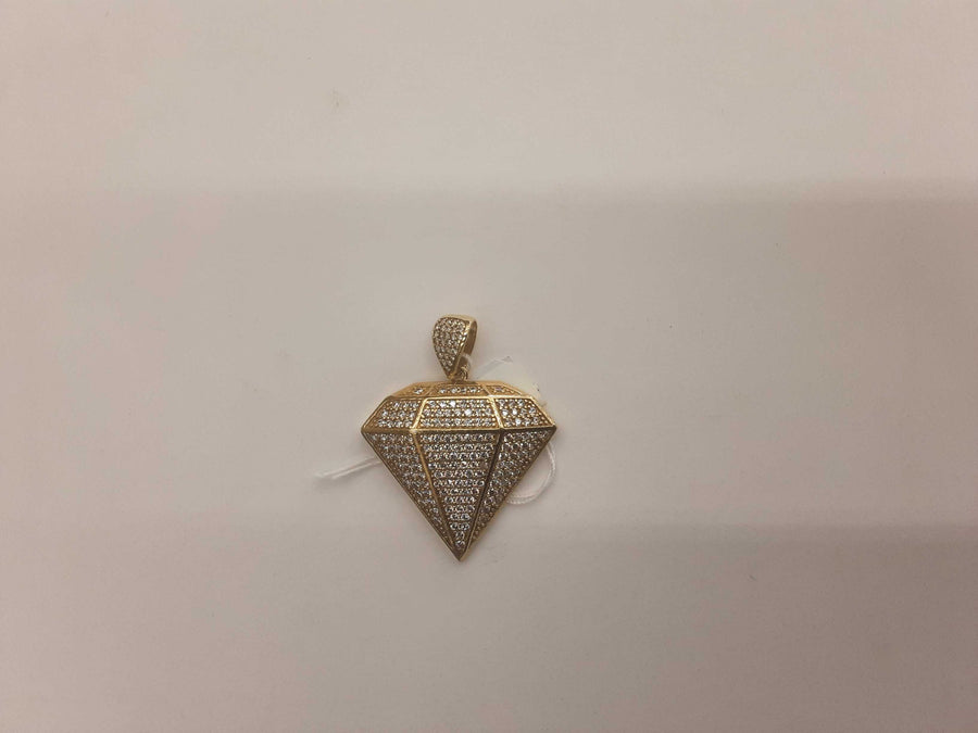 Diamond Pendant - Yellow Gold 10k (.417) 5.7 grams