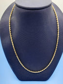 Rope Chain - Yellow Gold 10k (.417) 6.2 grams 20 inch