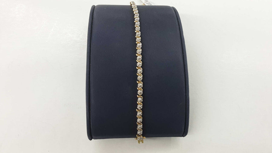 Tennis Bracelet - Yellow Gold 10k (.417) 7.5 grams 7 inch