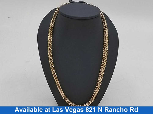 Fox Tail Chain - Yellow Gold 10k (.417) 31.5 grams 22 inch