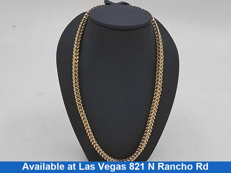 Fox Tail Chain - Yellow Gold 10k (.417) 31.5 grams 22 inch