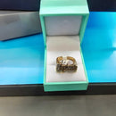 Women's Ring - Yellow Gold 10k (.417) 6.3 grams Size 5