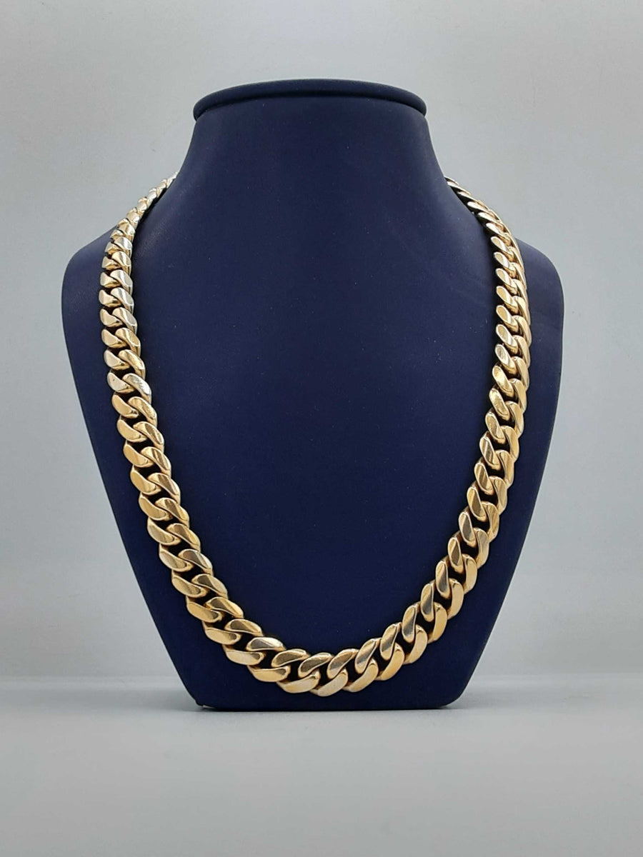 Cuban Link Chain - Yellow Gold 14k (.585) 109 grams 18 inch
