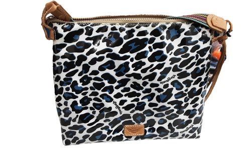 Consuela Leopard Print Blue Purse / Handbag