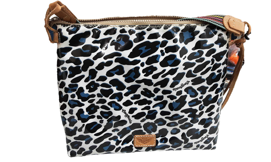 Consuela Leopard Print Blue Purse / Handbag
