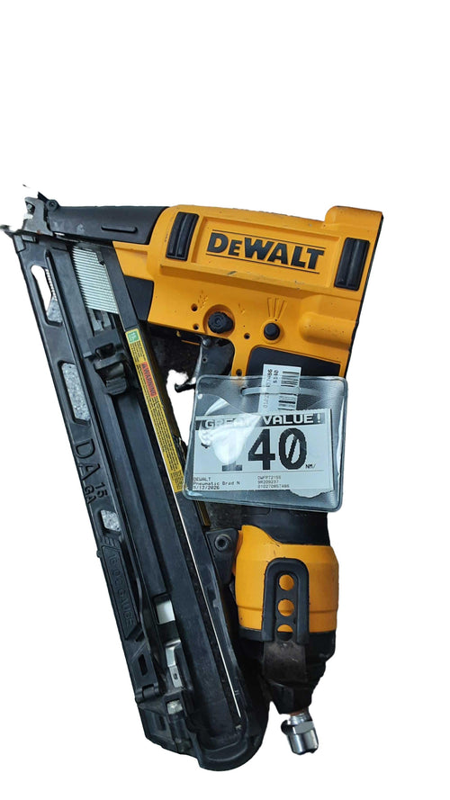 Dewalt Dwfp72155 Yellow Pneumatic Brad Nailer