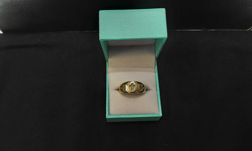 Men's Ring - Yellow Gold 14k (.585) 4.2 grams Size 6