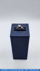 Women's Ring - Solitaire - Yellow Gold 10k (.417) 2 grams Size 8