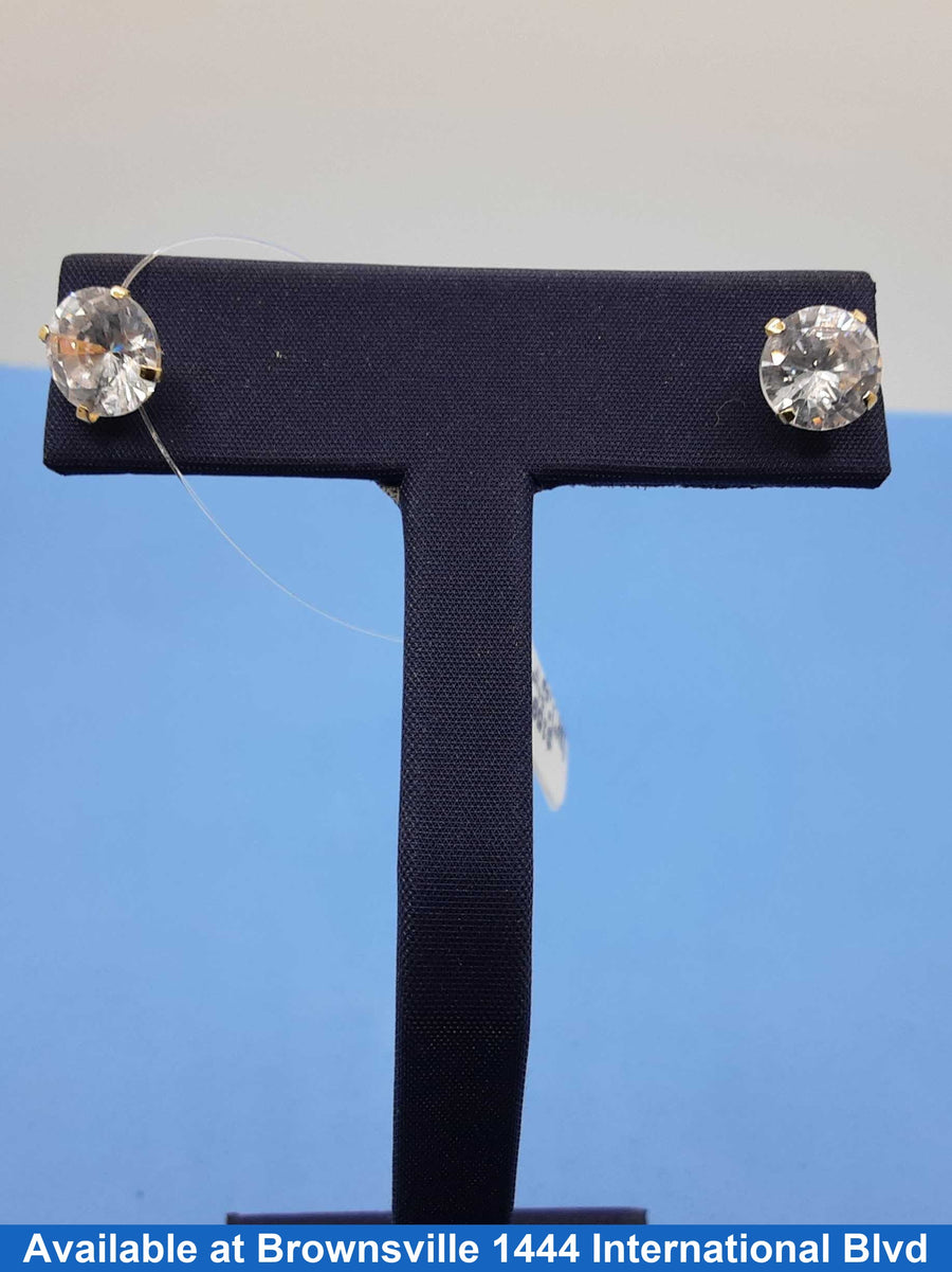 Double Stud Earring - Yellow Gold 10k (.417) 1.5 grams