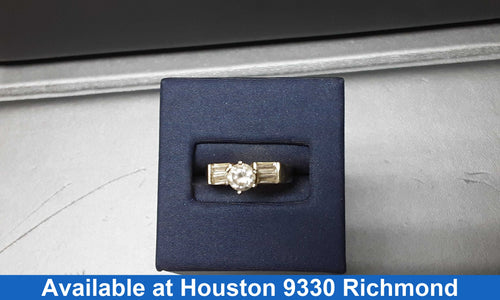 Women's Ring - Solitaire - Yellow Gold 10k (.417) 3.4 grams Size 7.5