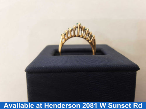 Women's Ring - Anniversary - Yellow Gold 10k (.417) 2.9 grams Size 8