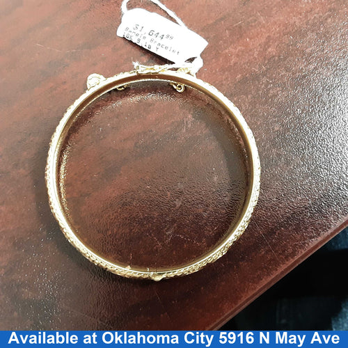 Bangle Bracelet - Yellow Gold 18k (.750) 9.1 grams 7 inch